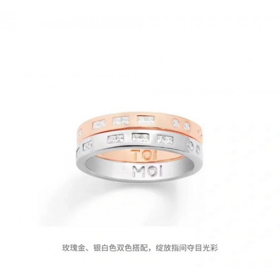 Hl76900新品 APM Monaco TOI MOI摩斯密码戒指简约时尚情侣对戒送女友