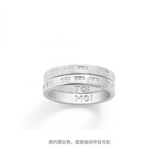 Hl86900[新品]APM Monaco TOI MOI摩斯密码戒指简约时尚情侣对戒送女友