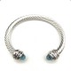 Hl76A20David Yurman 7mm旋转头蓝钻头手镯。建议适合佩戴的手围16-20cm