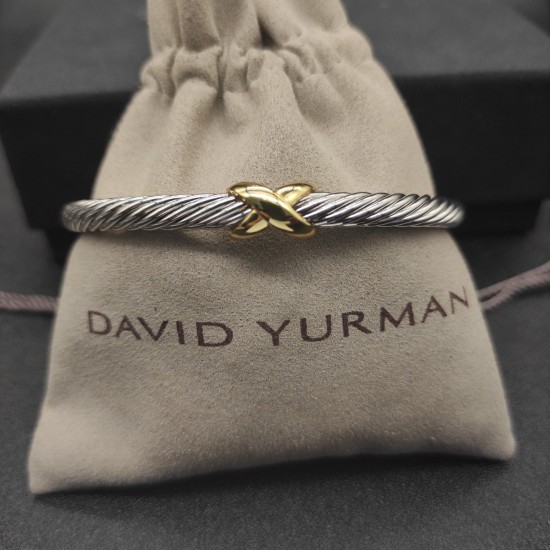 Hl76900David Yurman 5mm单X手镯。建议适合佩戴的手围15-20cm