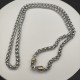 Hl76A60 新款 David Yurman  6MM分色钩头项链。长度55cm、60cm、65cm、70cm四个尺寸。延迟链