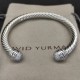 Hl87A20David Yurman 7mm半边钻银色手镯。建议适合佩戴的手围16-20cm