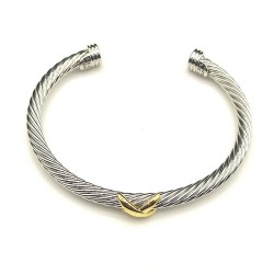 Hl76900David Yurman 5mm单X手镯。建议适合佩戴的手围15-20cm