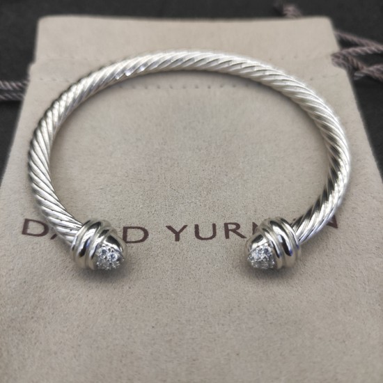 Hl86900David Yurman 5mm半满钻白钻手镯。建议适合佩戴的手围15-20cm