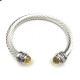 Hl76A20David Yurman 7mm旋转头黄钻头手镯。建议适合佩戴的手围16-20cm