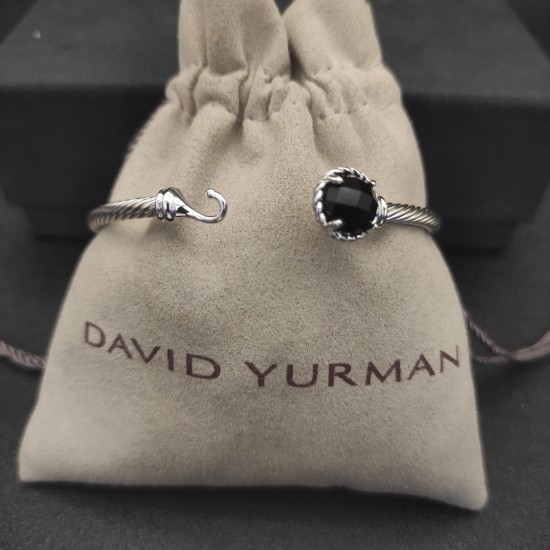 Hl86900David Yurman 3mm黑钻主人手镯。有17cm和19cm两个尺寸。建议适合佩戴的手围15-18cm