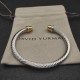 Hl76900David Yurman 5mm带钻圆头分色手镯。建议适合佩戴的手围15-20cm