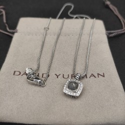 Hl76900David Yurman  主石7mm四方钻项链白钻。链条粗1.5mm，长度45+5cm延迟链