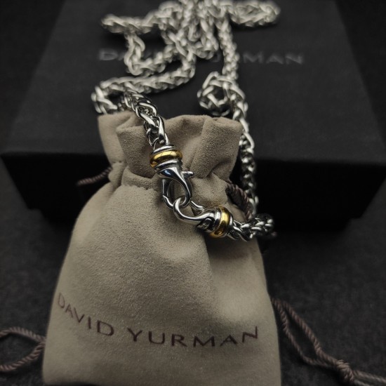 Hl76A60 新款 David Yurman  6MM分色钩头项链。长度55cm、60cm、65cm、70cm四个尺寸。延迟链