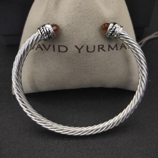 Hl75900David Yurman 5mm旋转镶嵌钻香槟钻手镯。建议适合佩戴的手围15-20cm