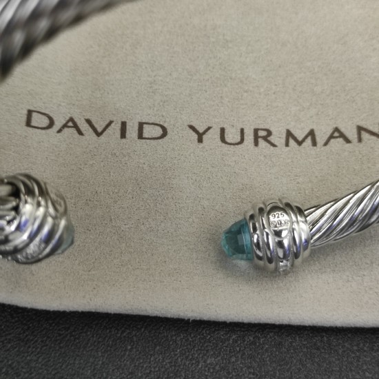 Hl76A20David Yurman 7mm镶嵌石紫钻头手镯。紫钻、红钻、蓝钻、黑钻、黄钻、深绿钻、浅绿钻、香槟钻、褐色钻珍珠十个款式。建议适合佩戴的手围15-20cm