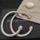 Hl86A20David Yurman 7mm金色带钻半边钻手镯。分色、银色两款 建议适合佩戴的手围15-20cm