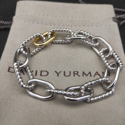 Hl76A40 David Yurman 麦迪逊链式分色手链 尺寸：21cm