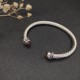 Hl75900David Yurman 5mm旋转镶嵌钻香槟钻手镯。建议适合佩戴的手围15-20cm