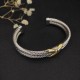 Hl64A20David Yurman 10mm单X手镯。建议适合佩戴的手围15-20cm