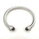 Hl87A20David Yurman 7mm满钻黑钻头手镯。建议适合佩戴的手围16-20cm