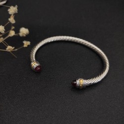 Hl76900David Yurman 5mm双钻头红钻手镯 。建议适合佩戴的手围15-20cm