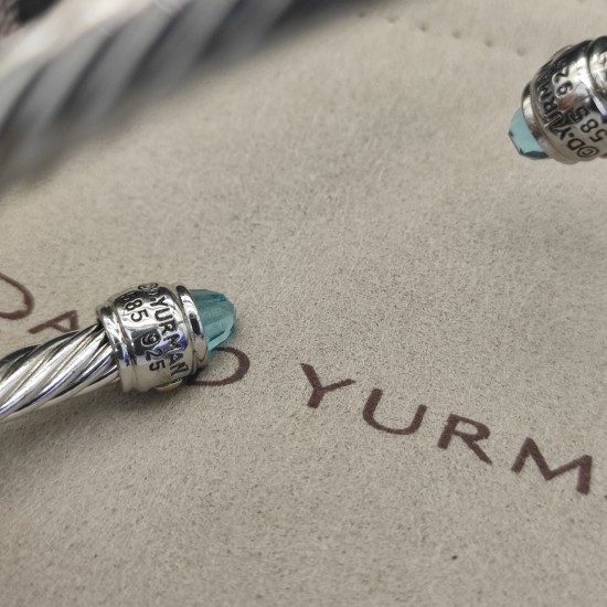 Hl76900David Yurman 5mm双钻头紫钻手镯 。建议适合佩戴的手围15-20cm