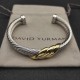 Hl75A20David Yurman 10mm三环纽线手镯。建议适合佩戴的手围15-20cm