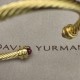 Hl76900 David Yurman 5MM金色带钻黑钻手镯。建议适合佩戴的手围15-20cm