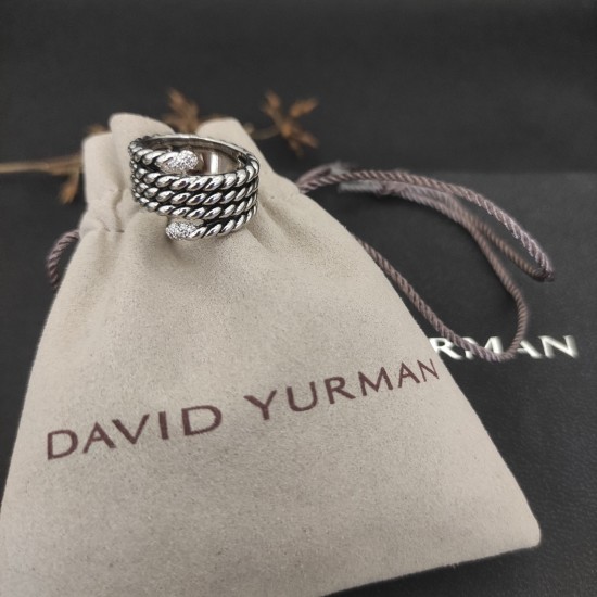 Hl75700David Yurman 带钻纽线戒指  尺寸：美号，6-7-8-9，四个号