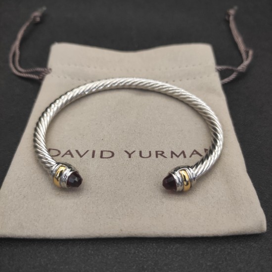 Hl76900David Yurman 5mm双钻头紫钻手镯 。建议适合佩戴的手围15-20cm