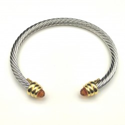 Hl86900David Yurman 5MM金头香槟钻手镯.。建议适合佩戴的手围15-20cm