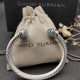 Hl76A20David Yurman 7mm旋转头蓝钻头手镯。建议适合佩戴的手围16-20cm