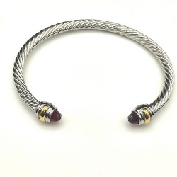 Hl76900David Yurman 5mm双钻头红钻手镯 。建议适合佩戴的手围15-20cm