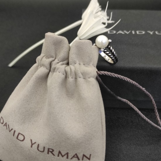 Hl76650David Yurman 四爪珍珠戒指  尺寸：美号，6-7-8-9，四个号