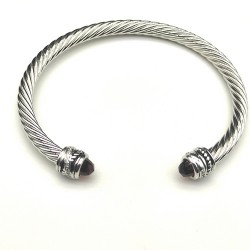 Hl76900David Yurman 5mm旋转镶嵌钻紫钻手镯。建议适合佩戴的手围15-20cm