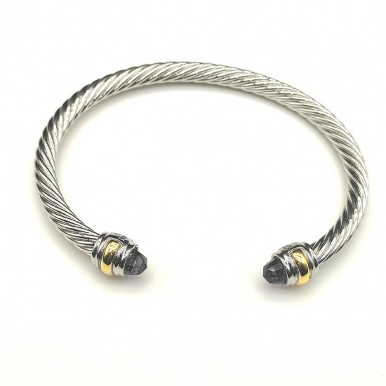 Hl76900David Yurman 5mm双钻头紫钻手镯 。建议适合佩戴的手围15-20cm