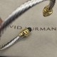 Hl76900David Yurman 5MM金头深绿钻手镯.。建议适合佩戴的手围15-20cm