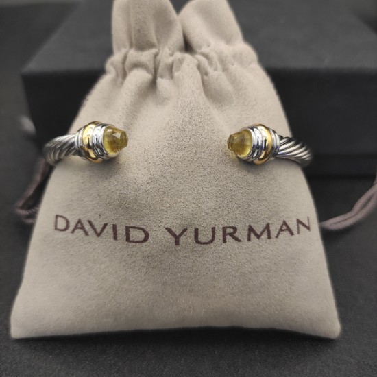 Hl65900David Yurman 5mm双钻头黄钻手镯 。建议适合佩戴的手围15-20cm