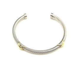 Hl86900David Yurman 4mm双X手镯。建议适合佩戴的手围15-20cm