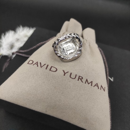 Hl76750David Yurman 主石14MM四方钻戒指，紫钻，蓝钻，黑钻，绿钻，香槟钻 尺寸：美号，6-7-8-9，四个号