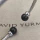 Hl86900David Yurman  3mm银色黑玛瑙手镯。建议适合佩戴的手围15-19cm