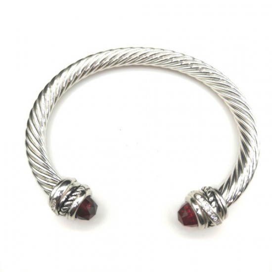 Hl87A20David Yurman 7mm旋转头红钻头手镯。建议适合佩戴的手围16-20cm