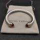 Hl76A20David Yurman 7mm分色双钻头香槟钻手镯。建议适合佩戴的手围16-20cm