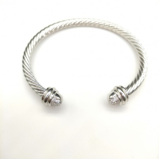 Hl86900David Yurman 5mm半满钻白钻手镯。建议适合佩戴的手围15-20cm