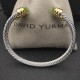 Hl76900David Yurman 5MM金头手镯 。紫钻、红钻、蓝钻、黑钻、黄钻、深绿钻、浅绿钻、香槟钻、珍珠九个款式。建议适合佩戴的手围15-20cm