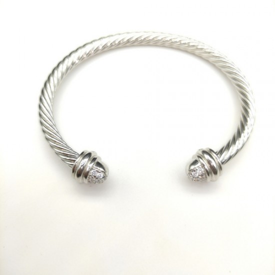 Hl86900David Yurman 5mm半满钻白钻手镯。建议适合佩戴的手围15-20cm