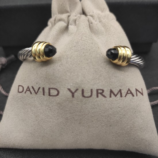 Hl76900David Yurman 5MM金头黑钻手镯.。建议适合佩戴的手围15-20cm