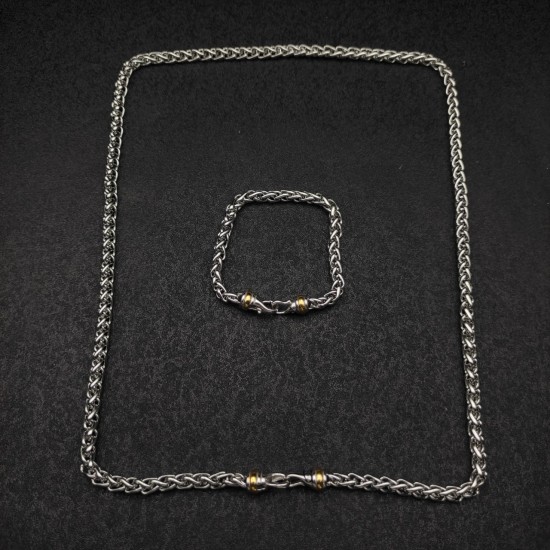 Hl76A60 新款 David Yurman  6MM分色钩头项链。长度55cm、60cm、65cm、70cm四个尺寸。延迟链