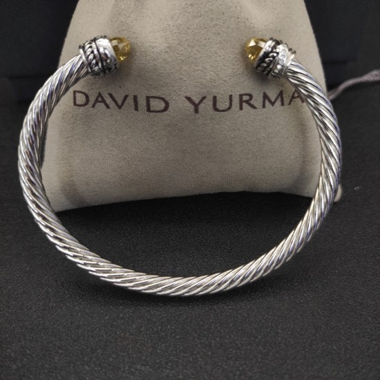 Hl65900David Yurman 5mm旋转镶嵌钻黄钻手镯。建议适合佩戴的手围15-20cm