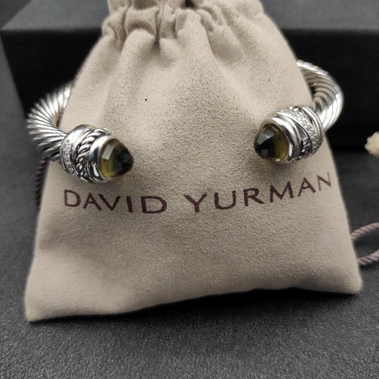 Hl76A20David Yurman 7mm旋转头褐色钻头手镯。建议适合佩戴的手围16-20cm