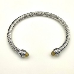 Hl76900David Yurman 5mm镶嵌石黄钻头手镯。建议适合佩戴的手围15-20cm