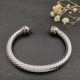 Hl76A20David Yurman 7mm旋转头褐色钻头手镯。建议适合佩戴的手围16-20cm