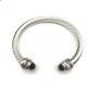 Hl76A20David Yurman 7mm旋转头黑钻头手镯。建议适合佩戴的手围16-20cm