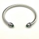 Hl75900David Yurman 5mm旋转镶嵌钻深绿钻手镯。建议适合佩戴的手围15-20cm